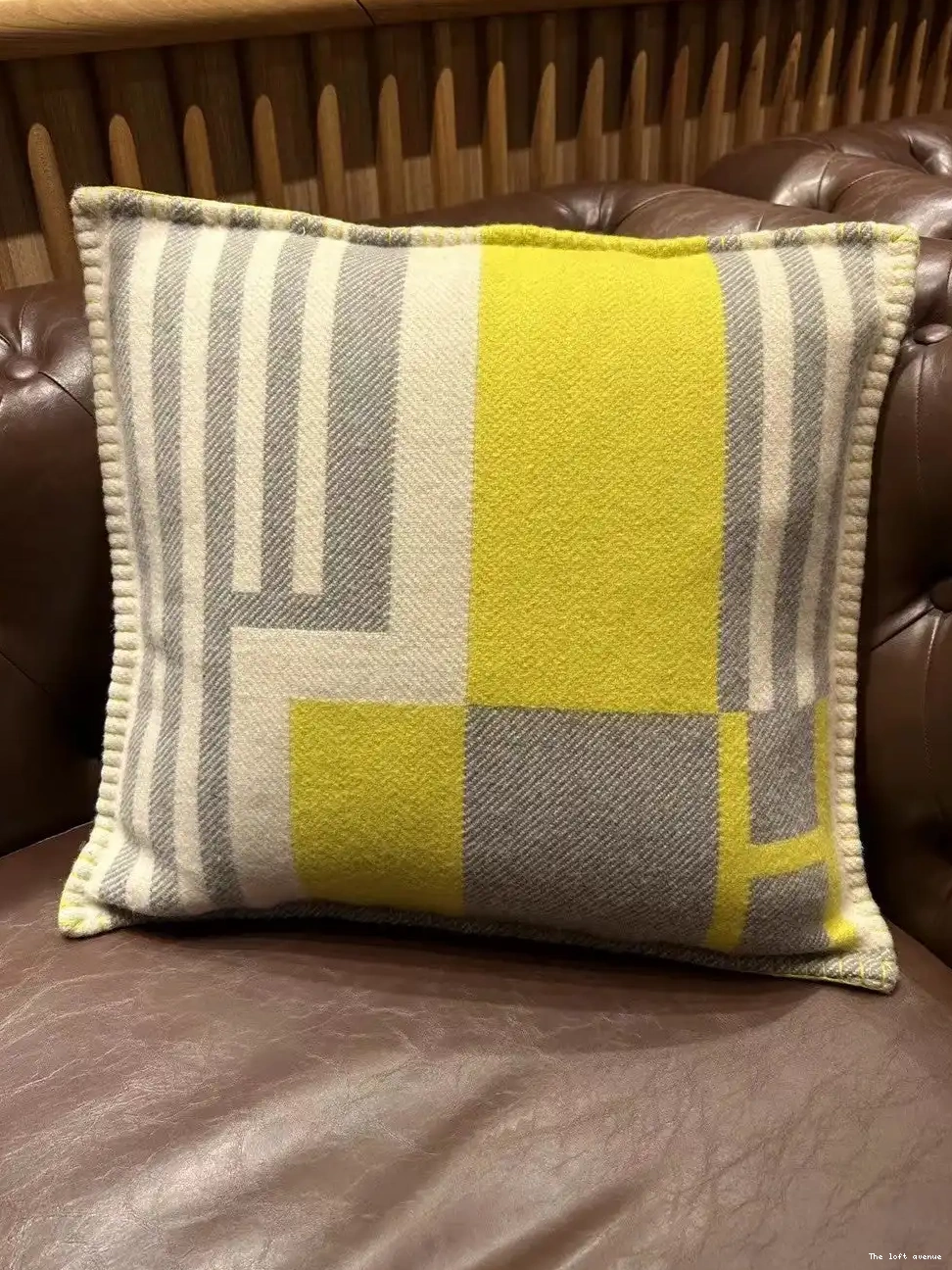 WOOL PILLOW HERMES THROW ITHAQUE 0519
